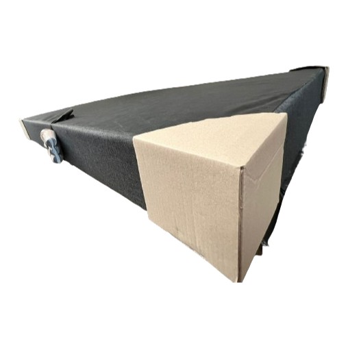 Base de sommier tapizada en ecocuero negro